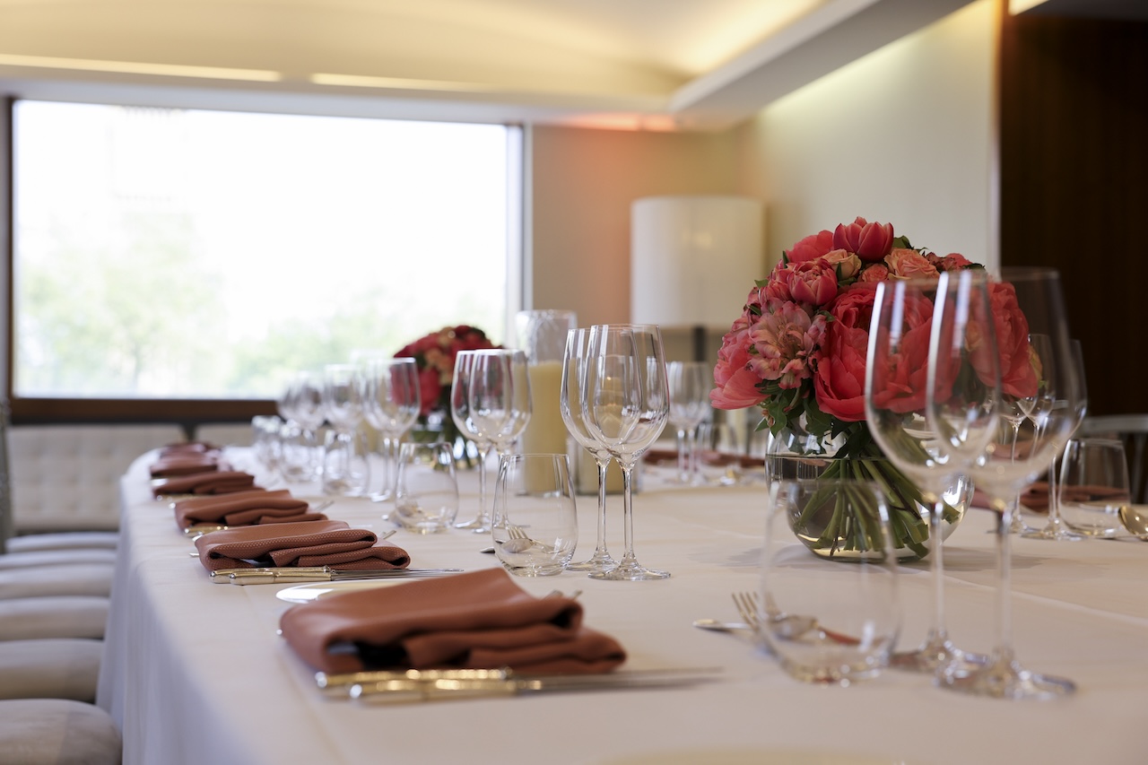 Surveyors House- President's Dining Room set up