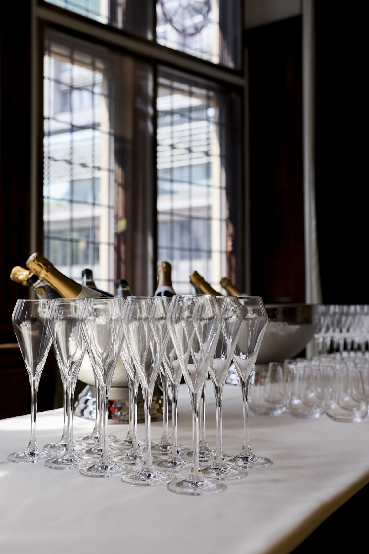 Surveyors House- Council Chamber drinks set up